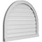 Ekena Millwork Round Top Surface Mount PVC Gable Vent: Functional, w/ 2"W x 2"P Brickmould Sill Frame, 34"W x 26"H GVPRT34X2603SF - alternate 3